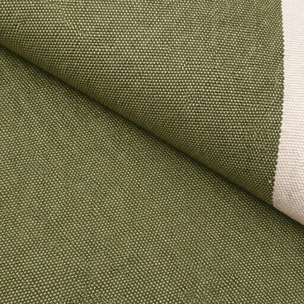 Salon de jardin 4 places en acier et tissu kaki LUIGI