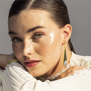 Pendientes Lux by Lux acabadoss en oro amarillo 18k