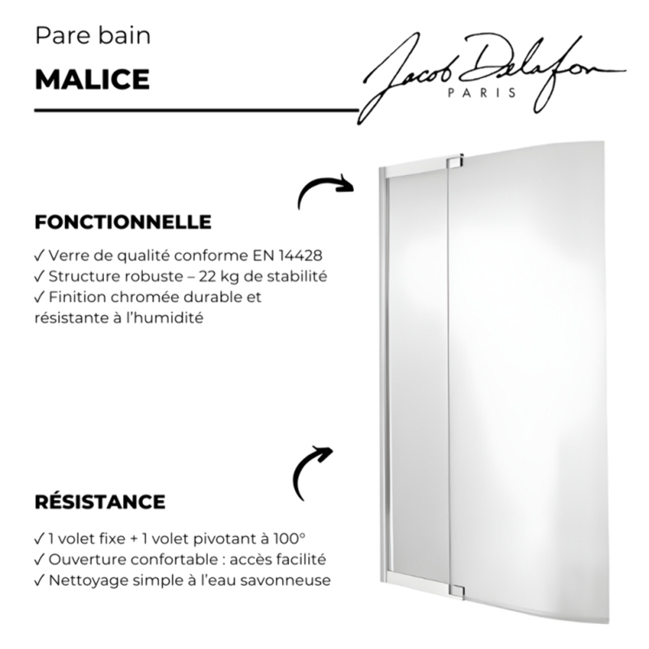 Pare bain pour baignoire Malice