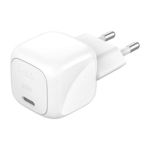 Chargeur BELKIN 30W USB Poxer delivery  PPS Blanc