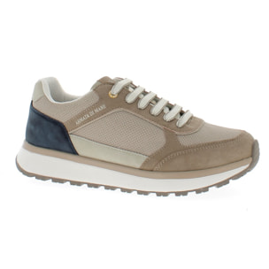 Armata di Mare Scarpe Uomo Sneakers Casual Stringate con Soletta Rimovibile in Memory Foam AMU S25D743 Beige