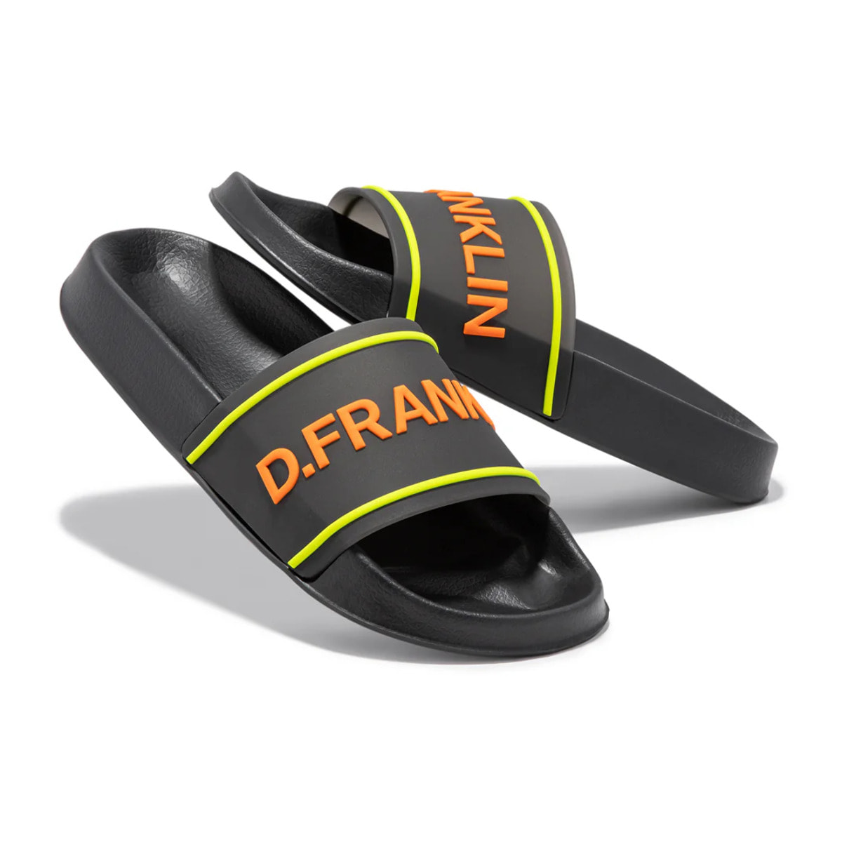 Chanclas Pala Hombre Venice  Negro / Naranja D.Franklin