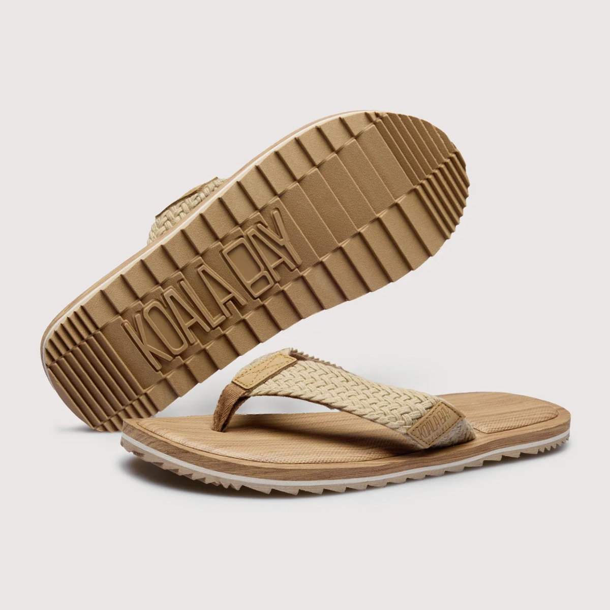 Chancla Dedo Beige - Ecco