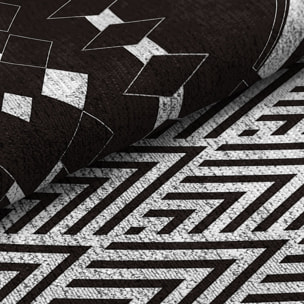Alfombra decorativa MONT BLANC negro. Varias medidas disponibles