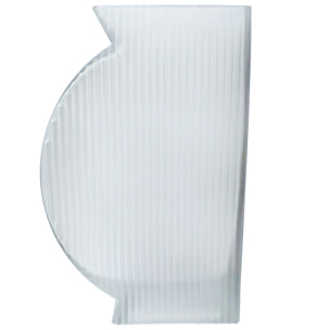 Vaso Fermalibro 12,5Xh.19 Cm - Pezzi 2 - 12,5X19X5,5cm - Colore: Bianco - Bianchi Dino - Decori Casa E Complementi