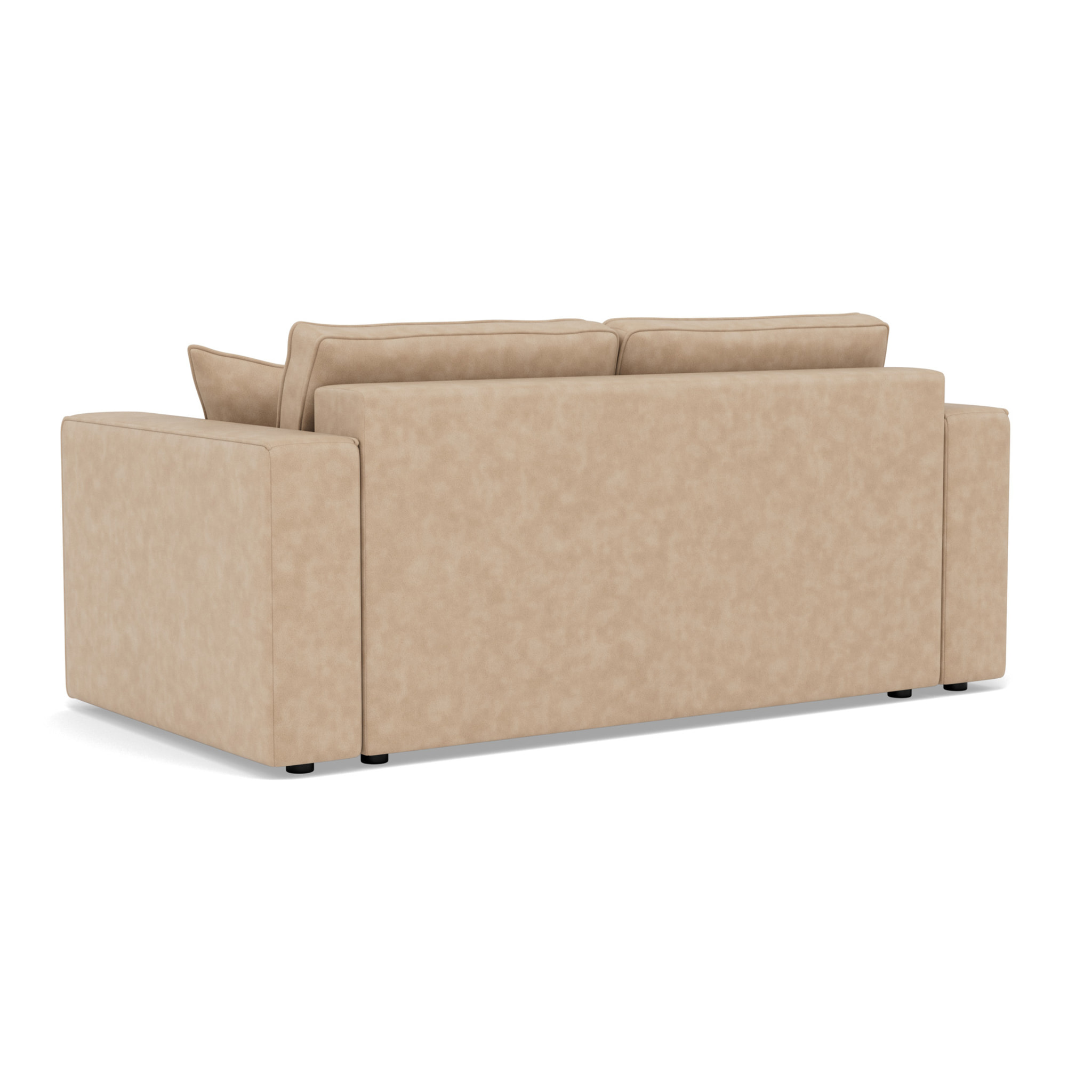 Topaze - canapé droit 2 places en simili - Beige