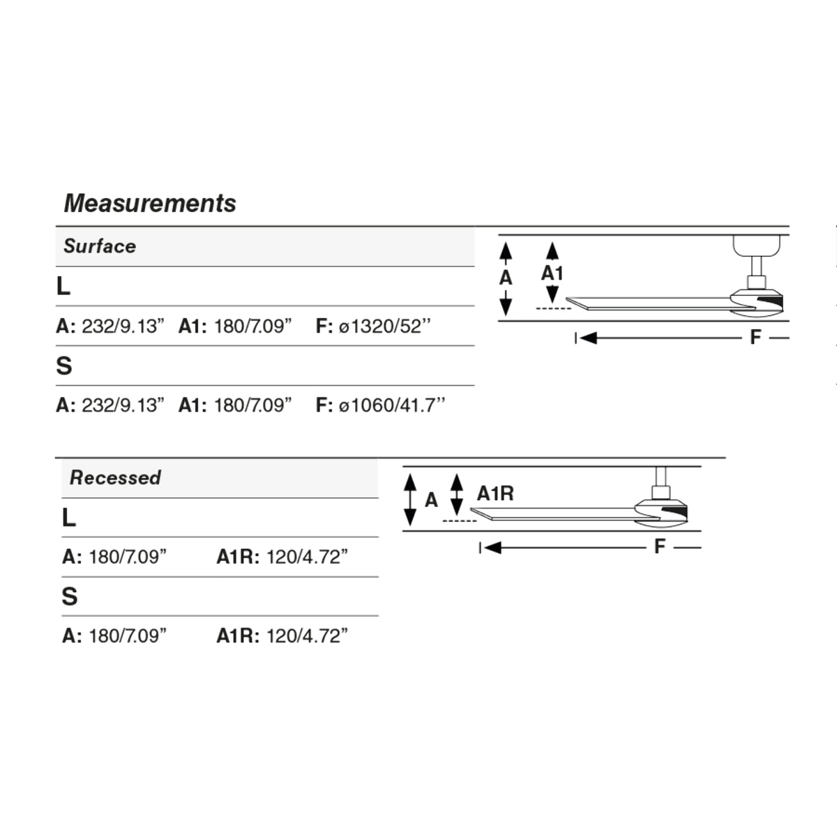 RUDDER L Ventilador de techo negro/nogal