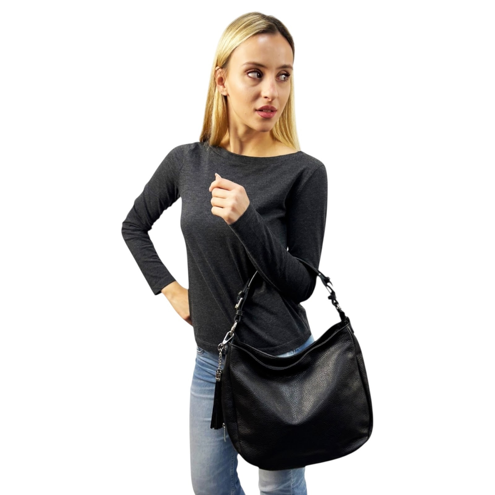 Borsa a spalla Cheval Firenze Annalisa Nero