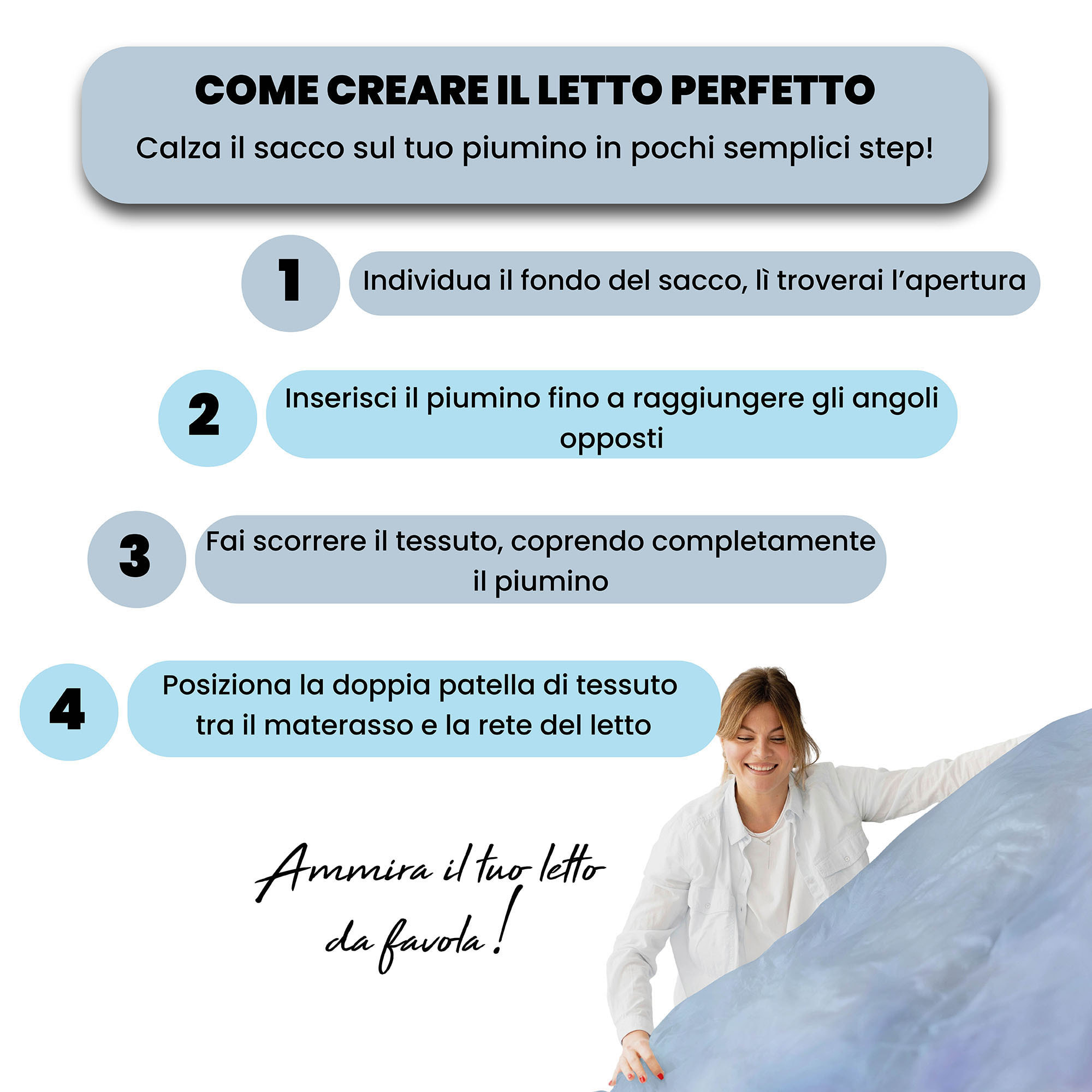 PARURE COPRIPIUMINO GOODNIGHT - STAMPA DIGITALE 100% Microfibra