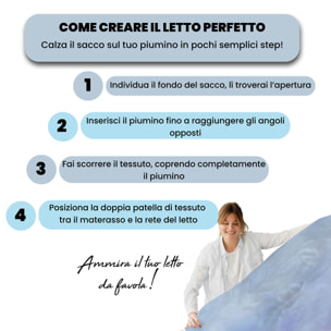 PARURE COPRIPIUMINO GOODNIGHT - STAMPA DIGITALE 100% Microfibra