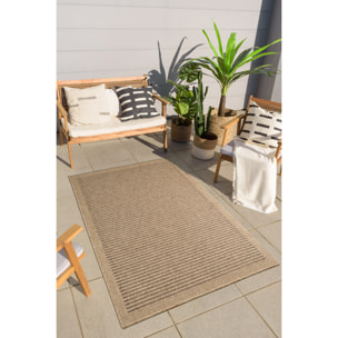 Nature - tapis effet jute marron