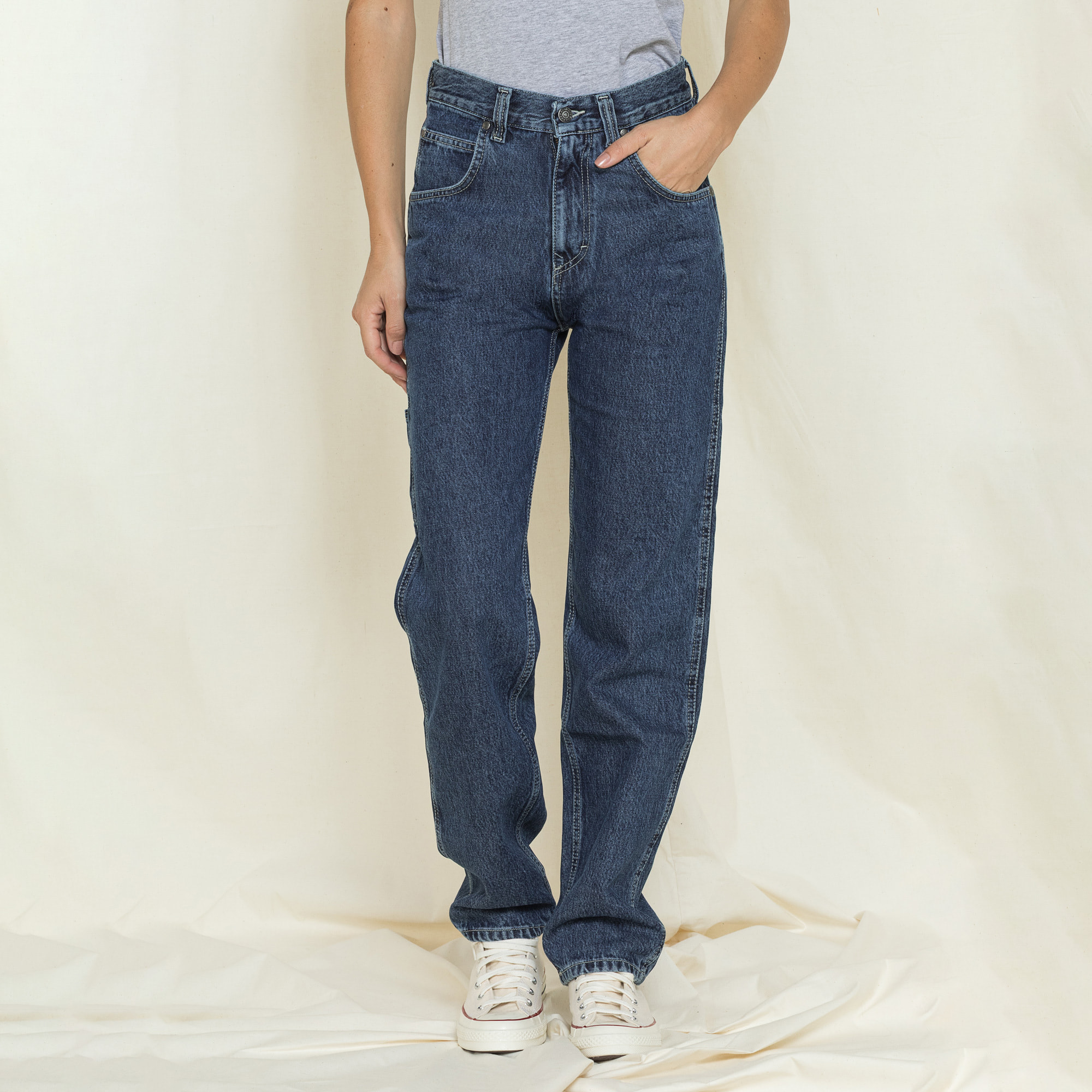 JEANS CARPENTER IN TESSUTO OLD STYLE MODELLO REPLICA