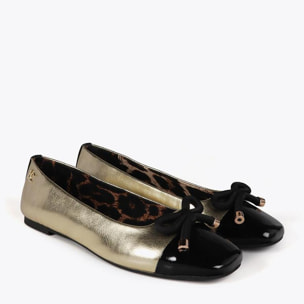 Ballerina Punta Tonda con Dettaglio Fiocco Frontale