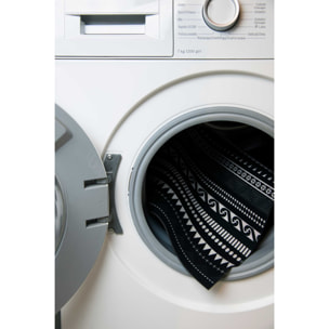 Tappeto da Bagno Soft Excelsa- Etnico, Gomma Nero