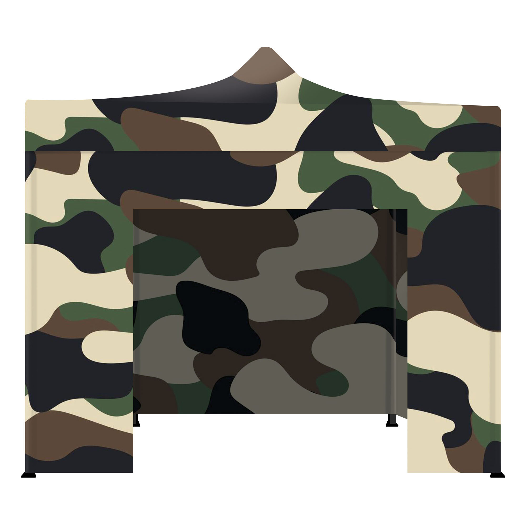 Taman Tenda / Gazebo Per Giardino 3X3 Impermeabile Tendone Pieghevole Per Fiere E Mercati Colore Camouflage