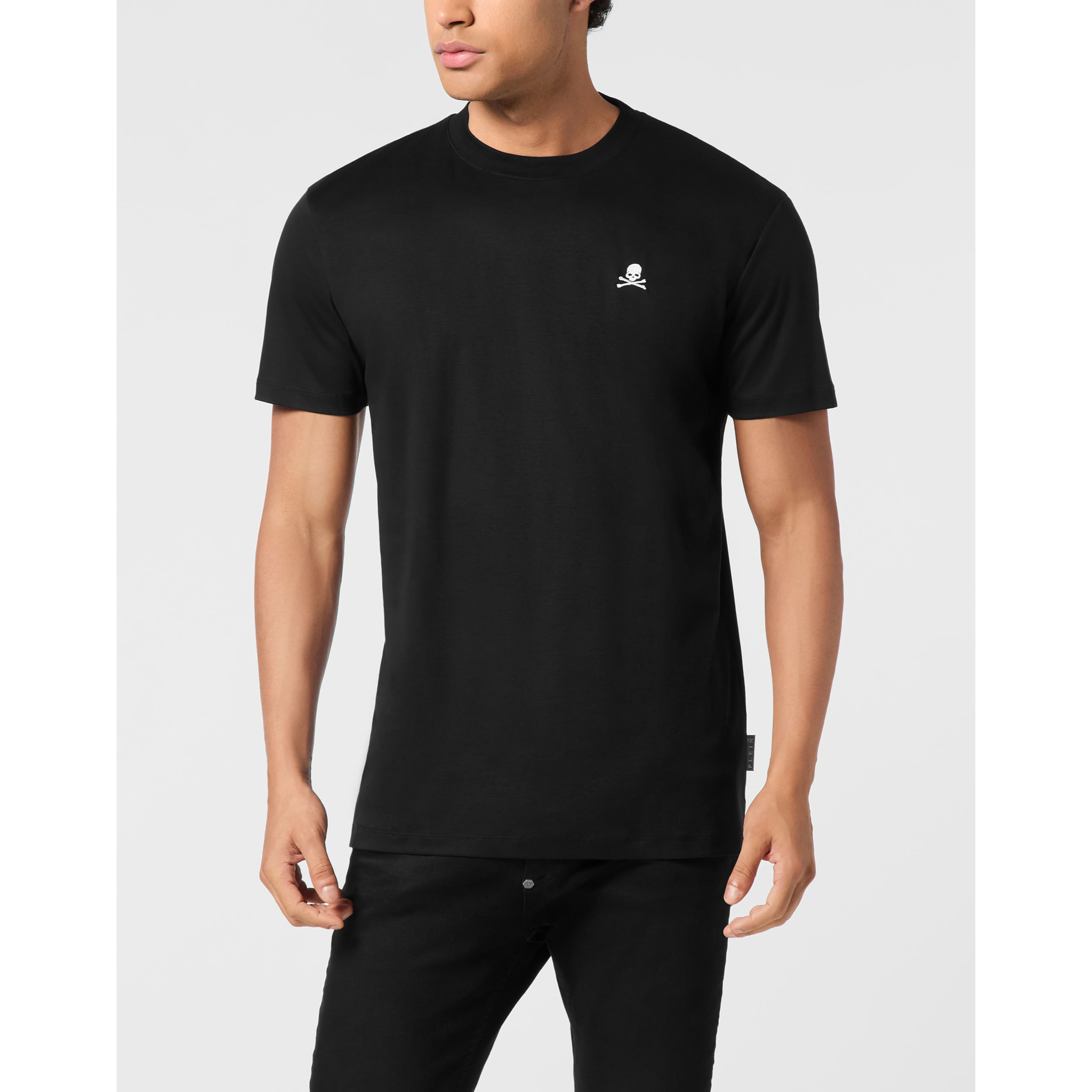 PHILIPP PLEIN Camiseta de cuello redondo y manga corta SKULL