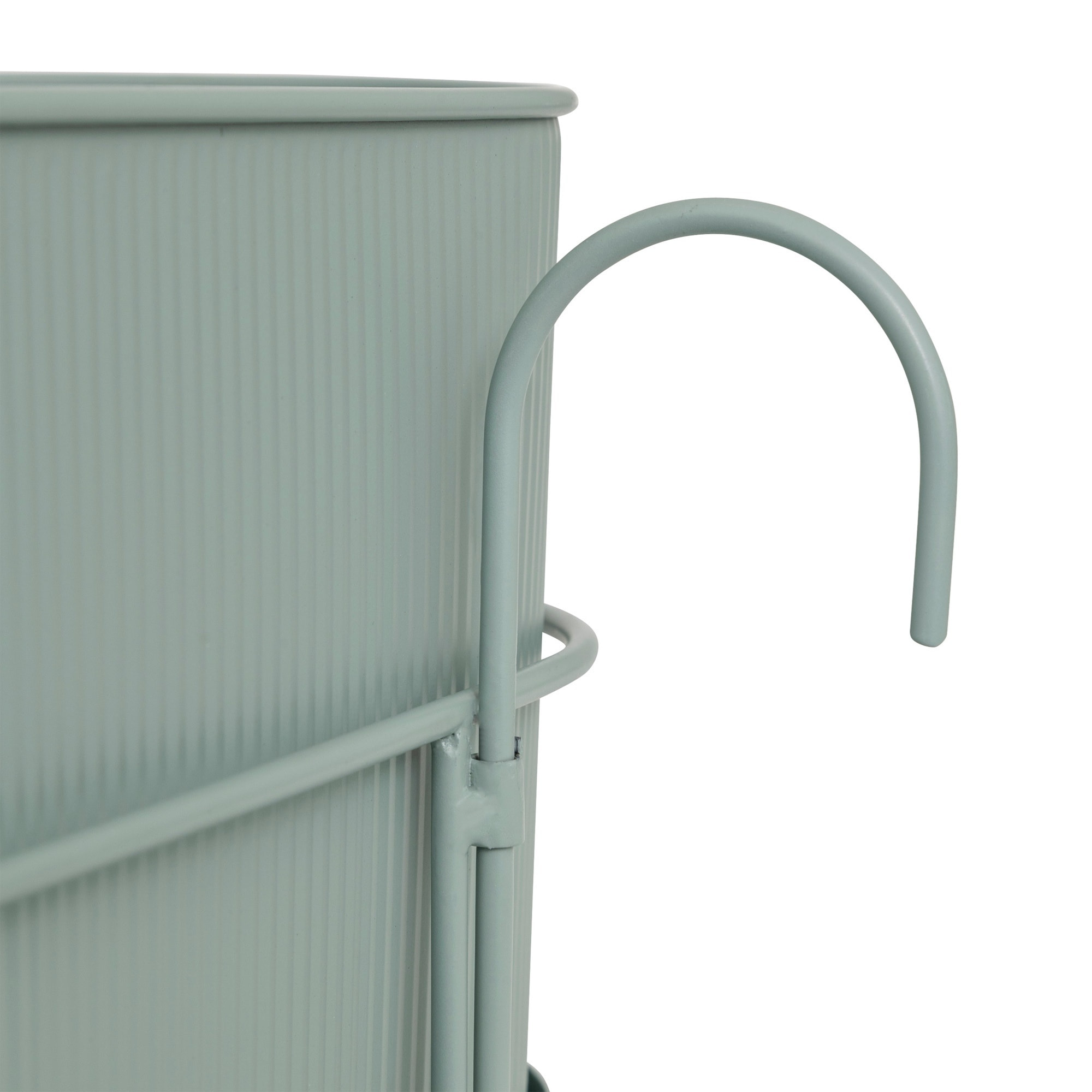 Jardinera Aze 47 x 18 x 20,5 cm metal verde celadón