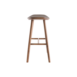 Tabouret de bar design noyer H65 cm DEMORY