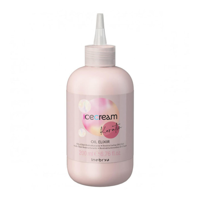 INEBRYA Ice Cream Keratin Aceite-Elixir Reestructurante 200ml