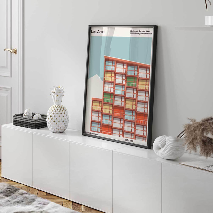 Affiche Arcs Charlotte Perriand Affiche déco architecture Affiche seule