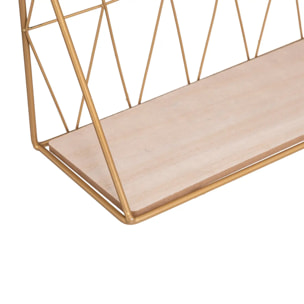 Etagère murale doré 48x20cm