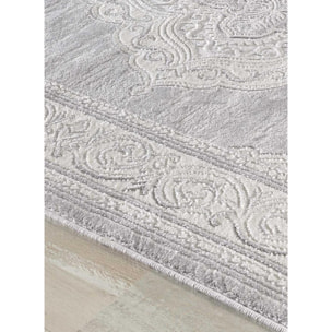 Tapis doux et souyeux tissé en relief FASULIN