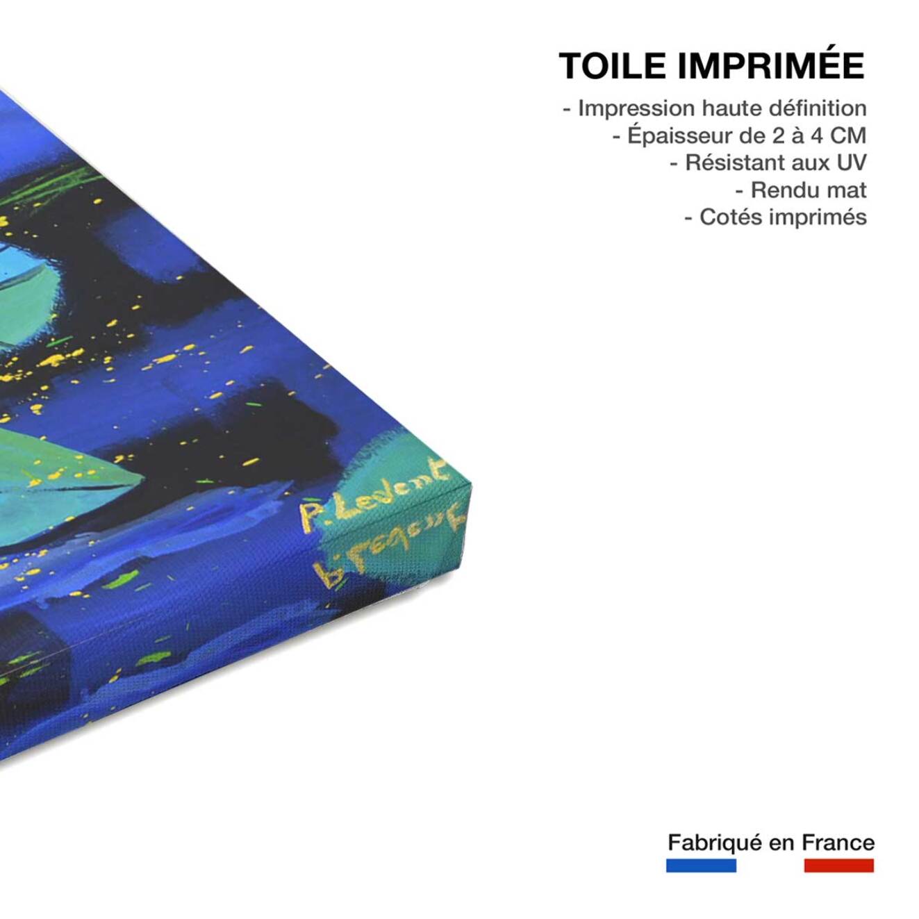 Tableau reproduction nénuphars Toile imprimée