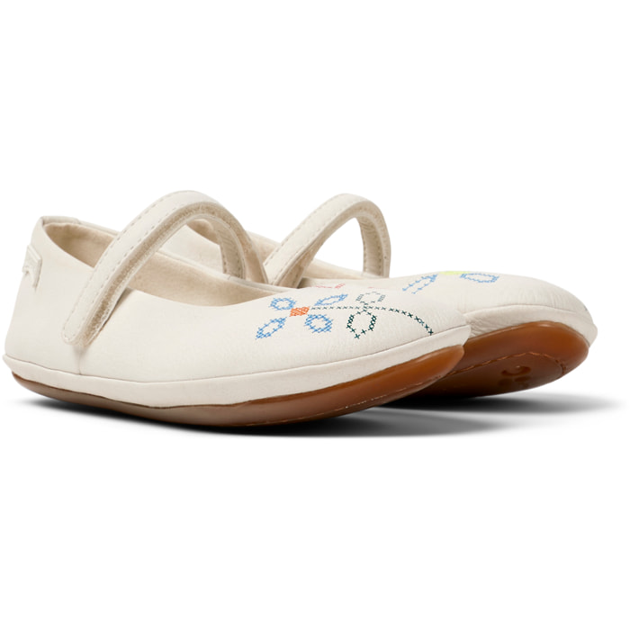 Bailarinas - CAMPER Right Twins - Blanco - Cuero liso