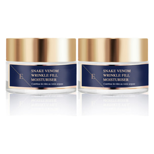 2 x crema hidratante antiarrugas con veneno de serpiente