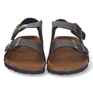 Sandalia Plana con Planta Bio y Hebillas