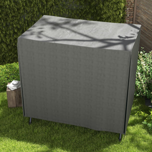 Housse de protection balancelle de jardin zippée 177 x 114 x 152 cm oxford haute densité gris