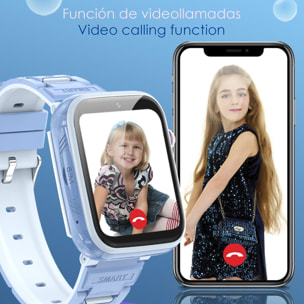 DAM Smartwatch Phone Infantil T45 4G Android 8.1. Conectividad GPS, WIFI, LBS. Reconocimiento facial. 4x1,5x4 Cm. Color: Azul