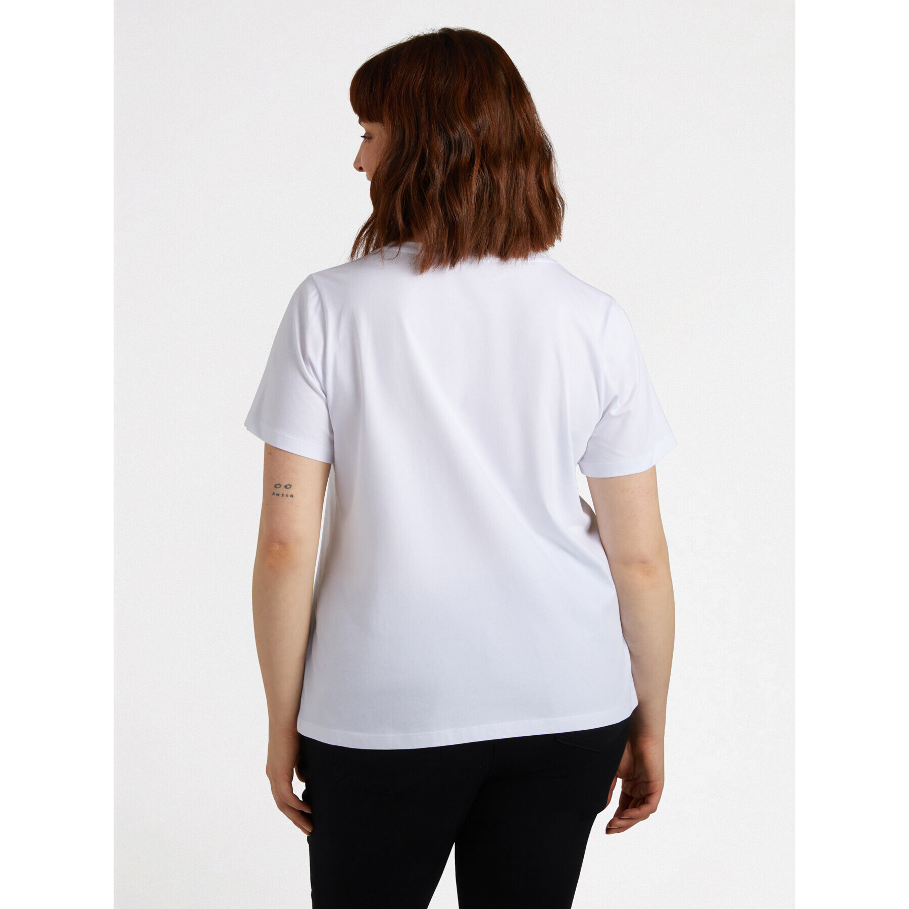 Fiorella Rubino - Camiseta con texto y bordado - Blanco