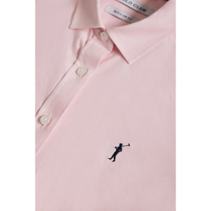 Camisa Oxford Regular fit rosa con logo Rigby Go