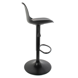 Tabouret De Bar Isak Noir - Lot De 2