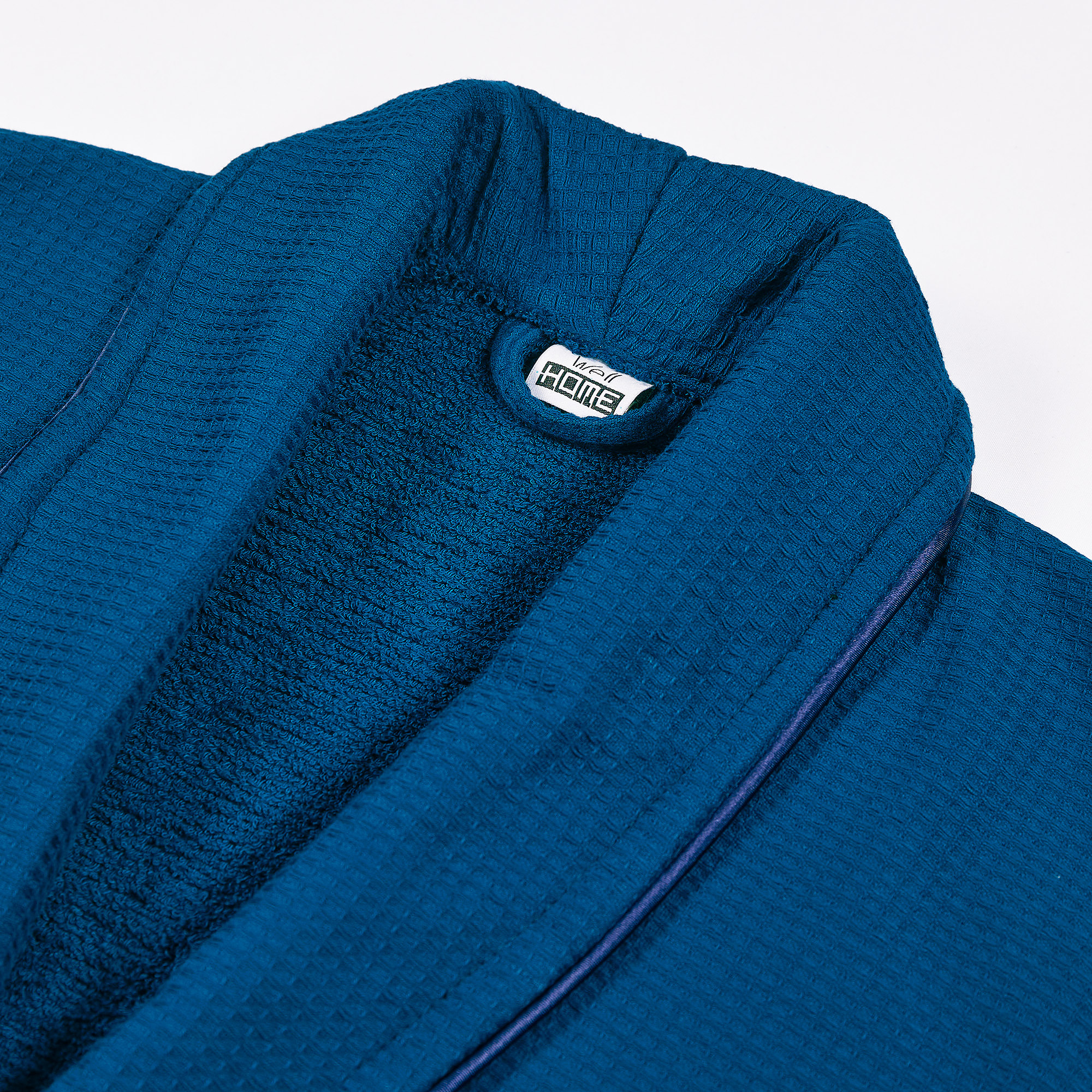 Albornoz s/m 360 gr/m2 nido de abeja 100% algodón azul marino