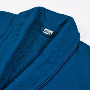 Albornoz s/m 360 gr/m2 nido de abeja 100% algodón azul marino