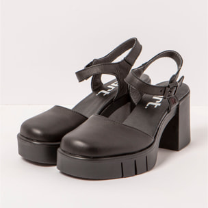 Sandalias con tacón 1991 NAPPA BLACK / EIVISSA color Black