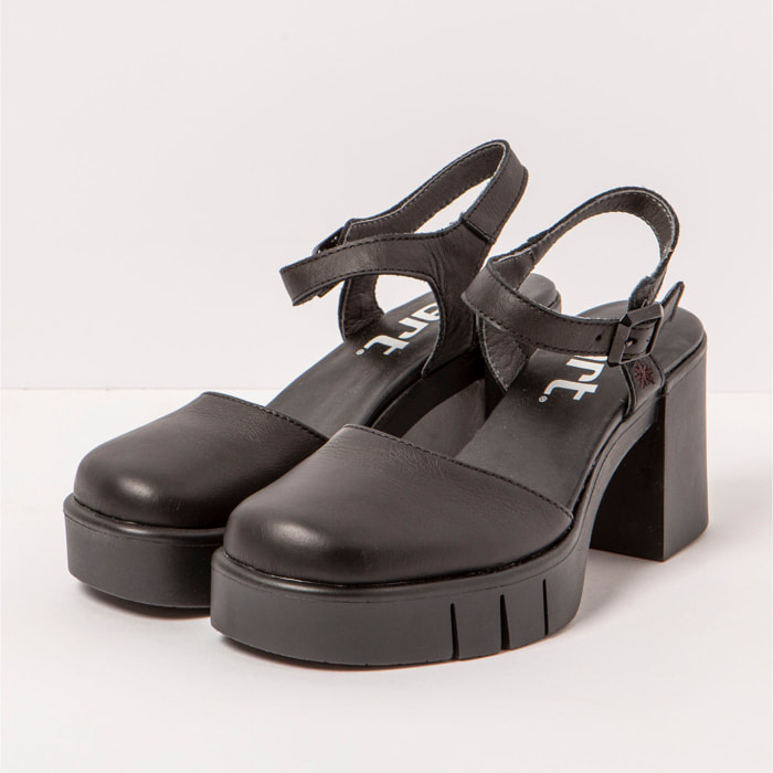 Sandalias con tacón 1991 NAPPA BLACK / EIVISSA color Black