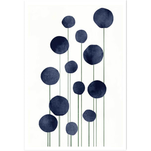 Affiche dessin ""fleurs d'eau"" Affiche seule