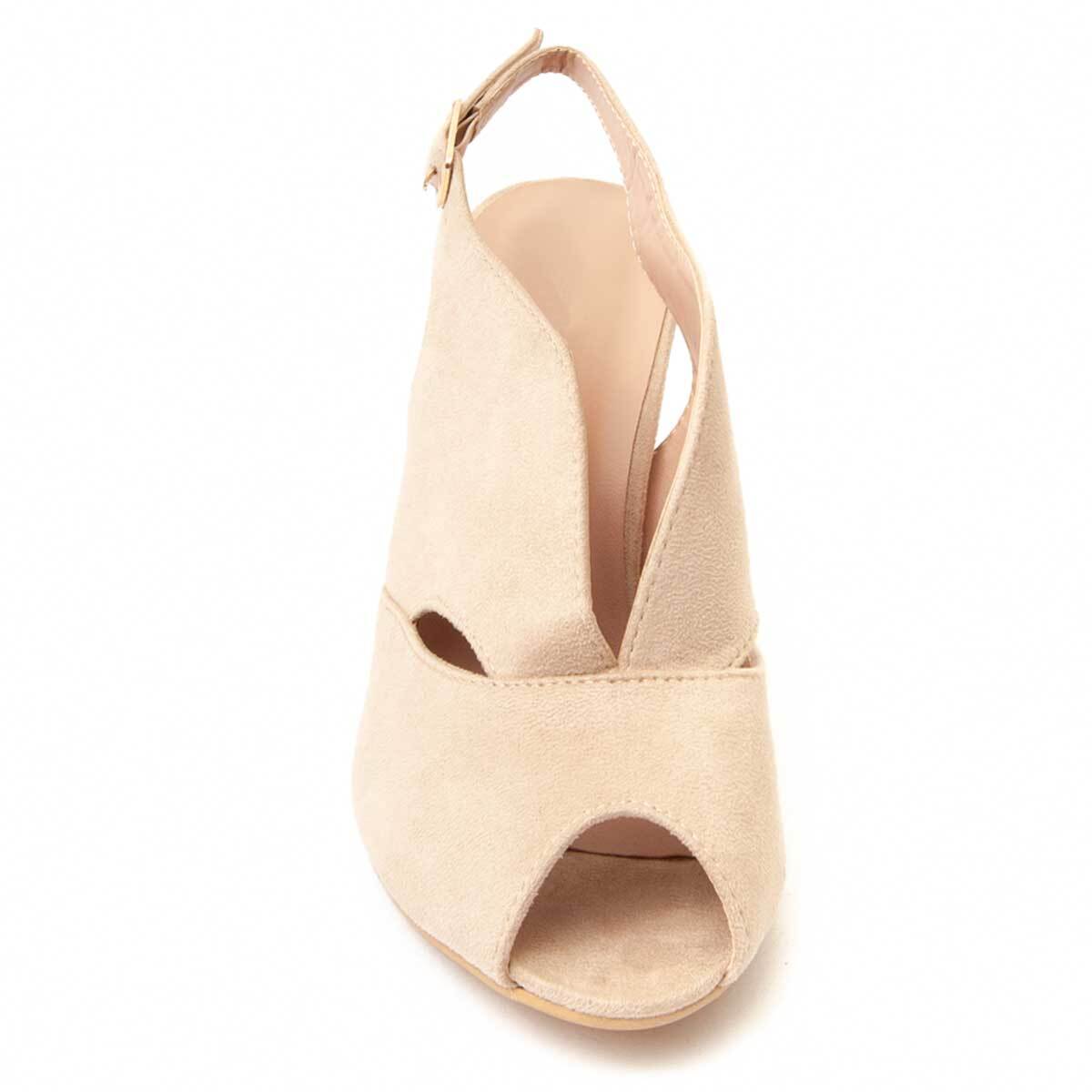 Sandalias de tacón - Beige - Altura: 8 cm