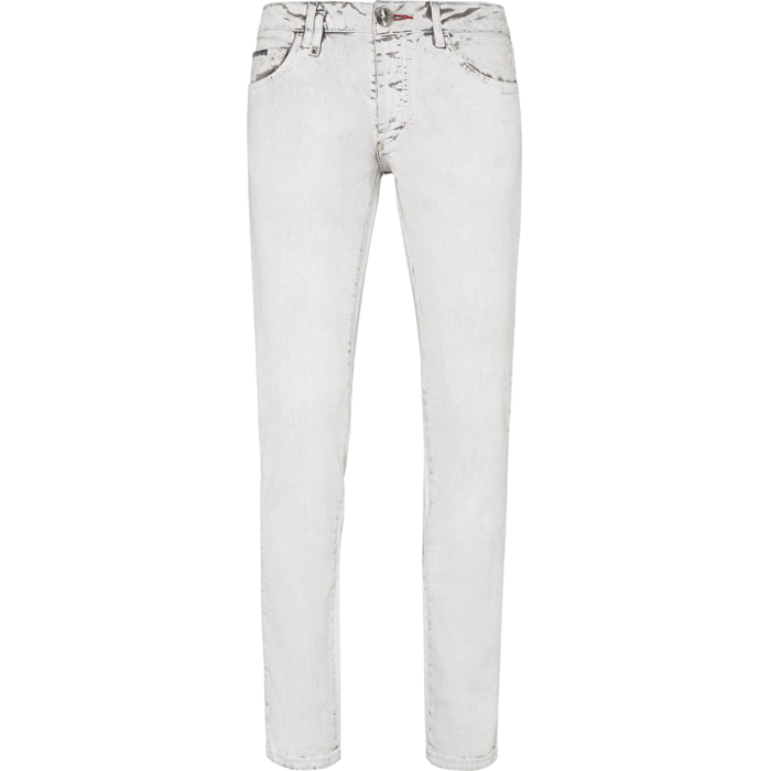 PHILIPP PLEIN Vaqueros de corte recto SKULL&BONES