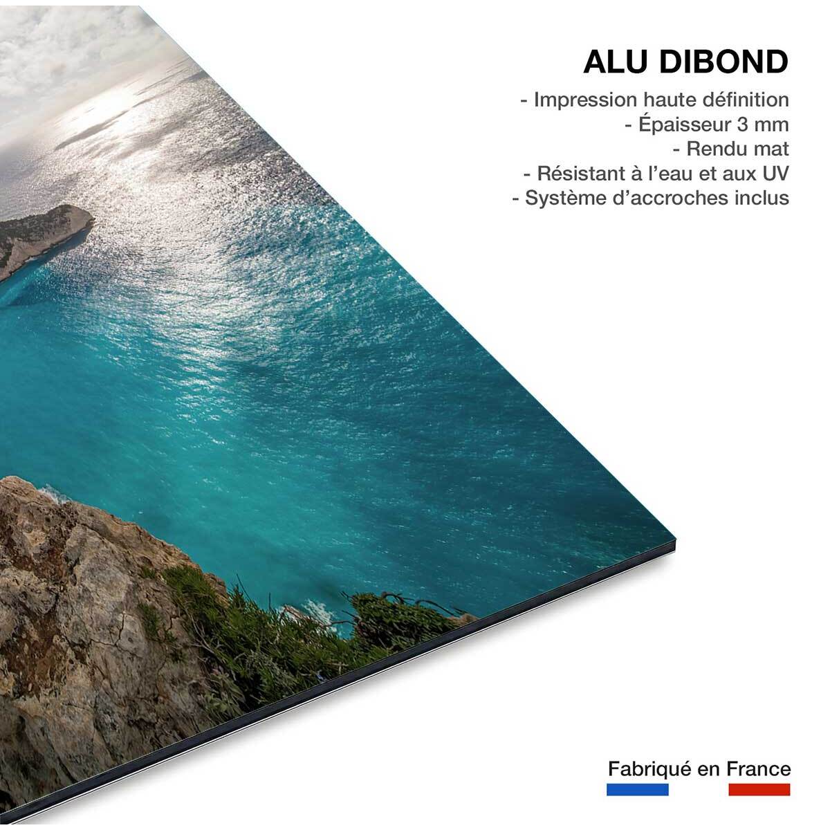 Tableau bleu méditerranéen Tableau alu Dibond