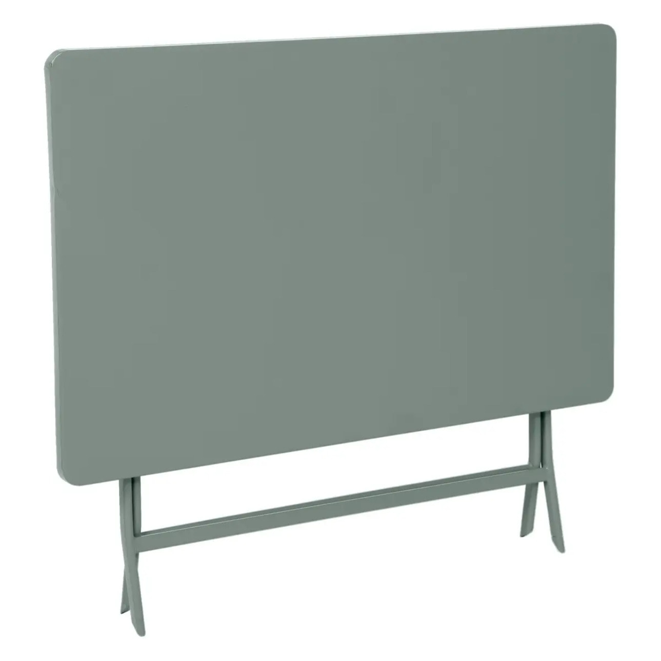 Table de jardin pliante rectangulaire "Greensboro" vert olive 4 places en acier traité époxy