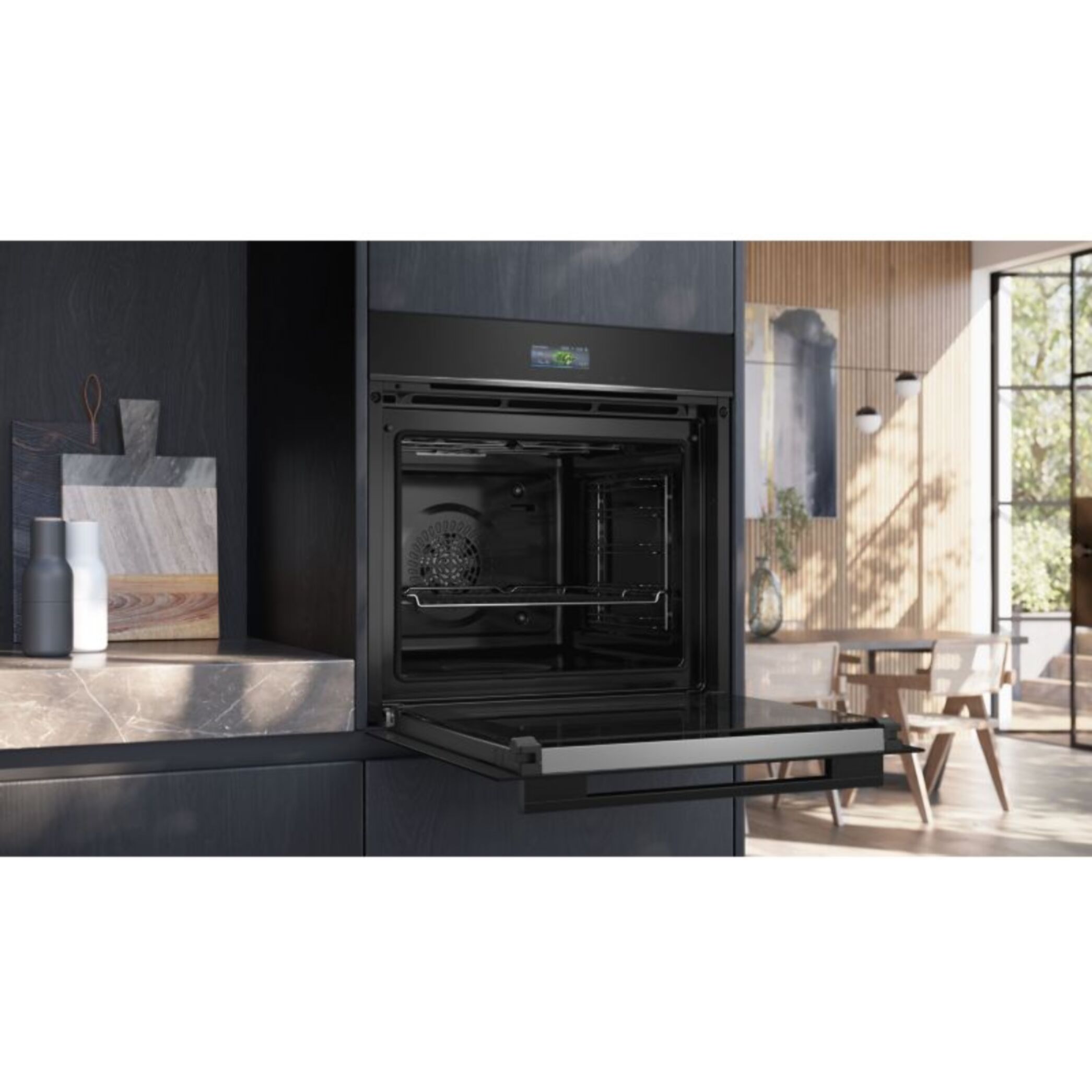 Four encastrable SIEMENS HB772G2B1S - Pyrolyse - Chaleur pulsée - Porte froide - Écran tactile - iQ700 - Sonde de Cuisson