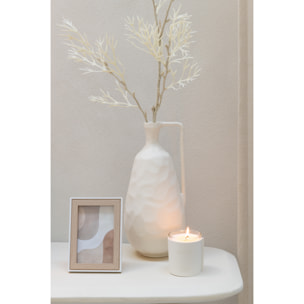 J-Line bougie parfumée Cuir - Grape White - verre - blanc - 40H