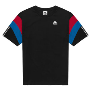 T-Shirts & Top Kappa Uomo 222 Banda Otto Nero