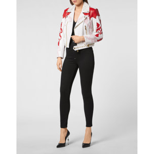 PHILIPP PLEIN Chaqueta biker de cuero
