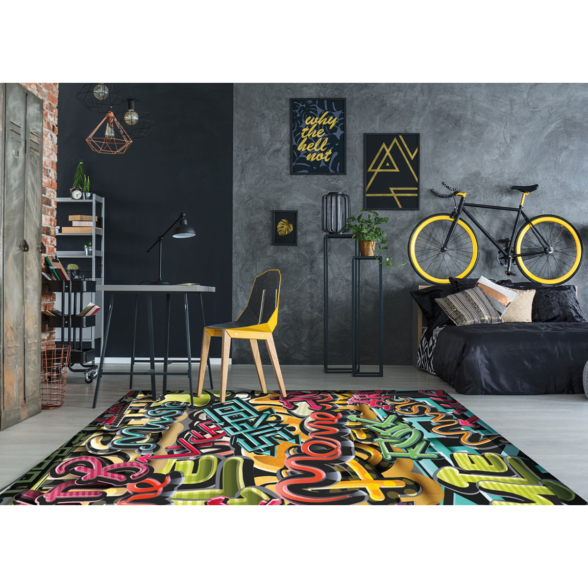 Tappeto Camera Cucina e Bagno Emozioni D'Artista Street Art 100*160