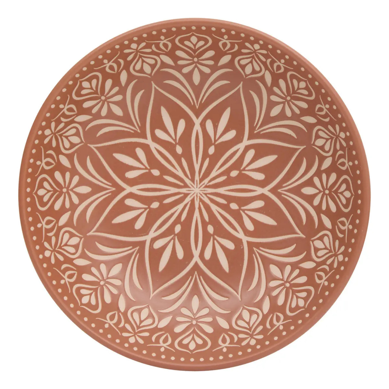 Assiette creuse Ines D20cm terracotta